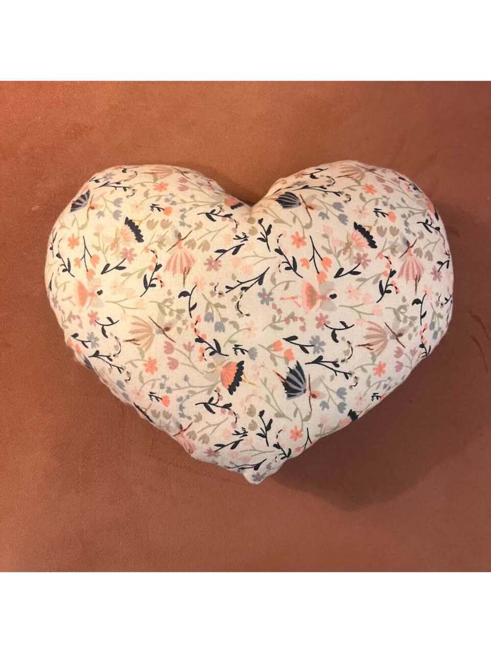 Handmade - Heart-Shaped Ballerina Fairy Floral Throw Pillow